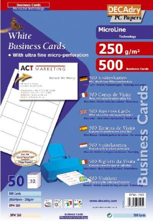 Micro-Perforated Business Card, LTBC